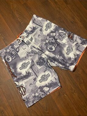 Harley Davidson Board Shorts Swim Shorts Jamaica Size 38